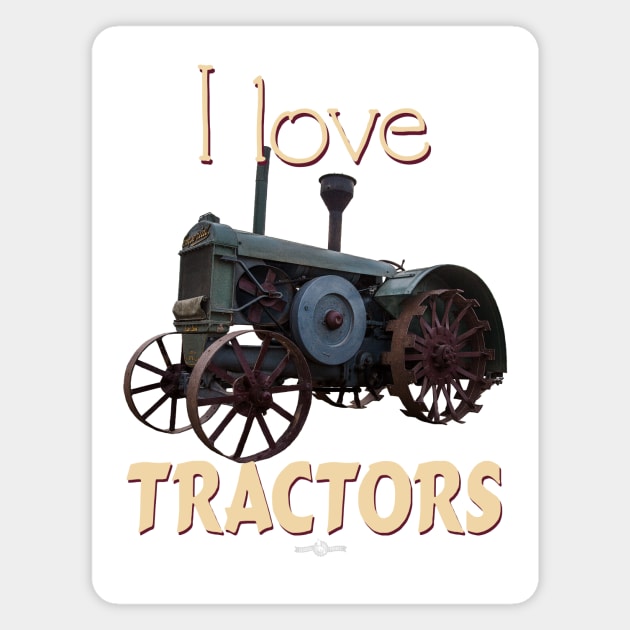 I Love Tractors McDonald Super Imperial Magnet by seadogprints